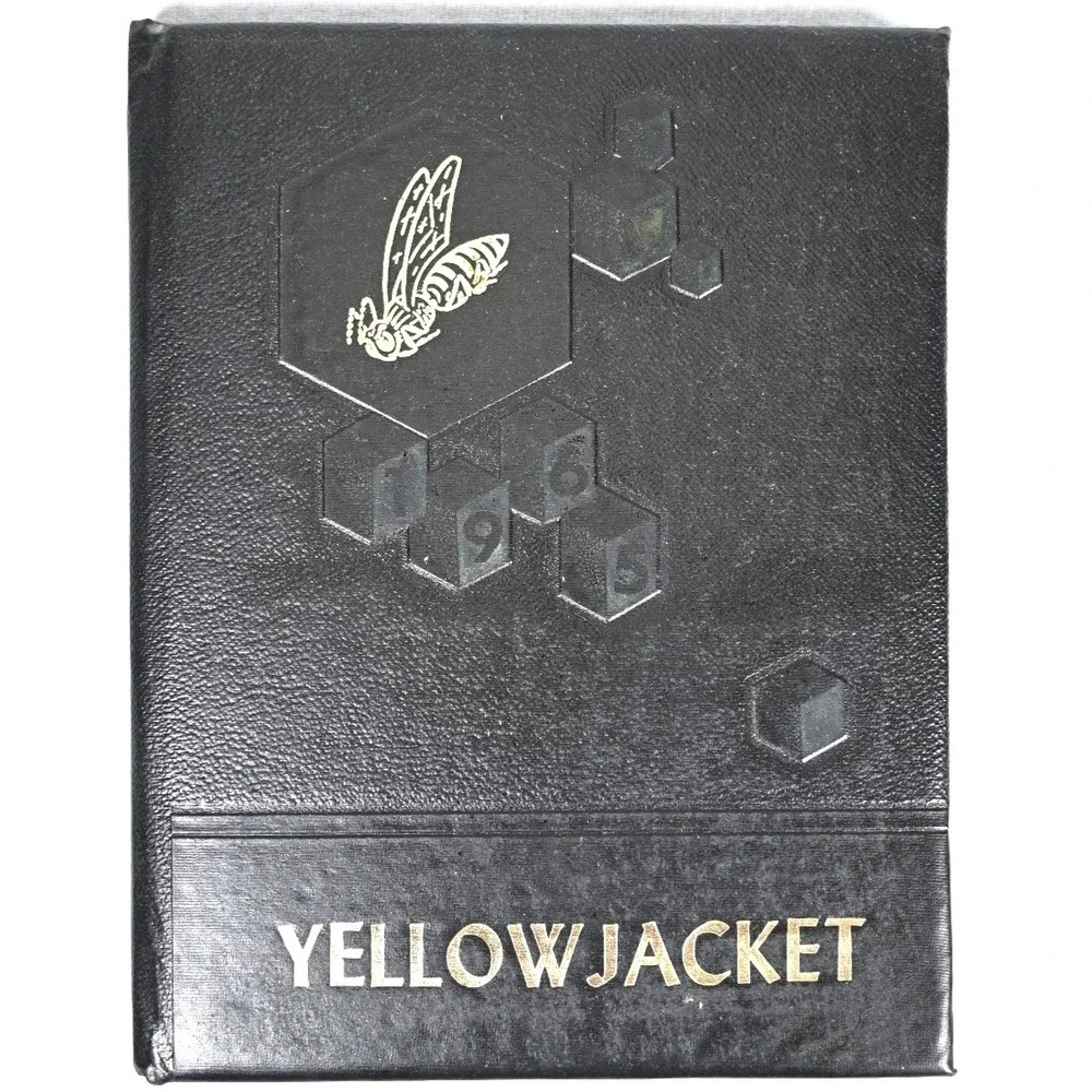 1965 Meridian Texas Yellow Jacket School Yearbook Annual Vintage